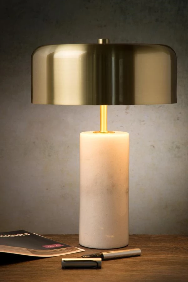 Lucide MIRASOL - Lampe de table - Ø 25 cm - 3xG9 - Blanc - ambiance 1